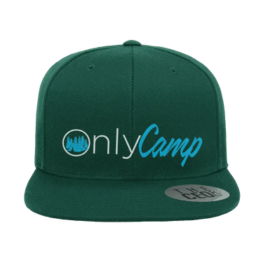 Only Camp Embroidered Flat Bill Hat